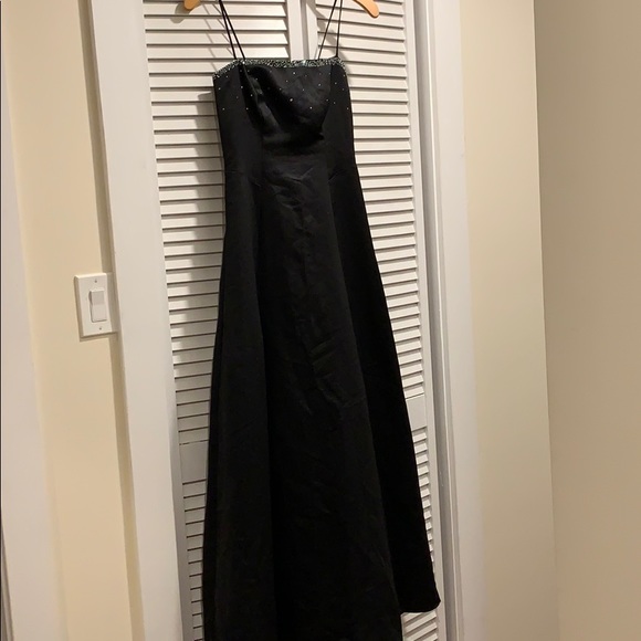 Black Gown with Stones - Picture 1 of 8